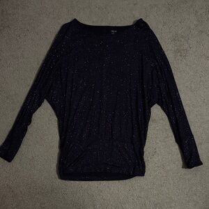 Elegant Purple Sparkle Women's Top